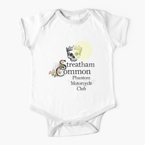 Streatham Common Phantom Motorcycle Club Short Sleeve Baby One-Piece