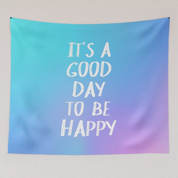 Item preview, It's a Good Day to Be Happy in Holographic Colors designed and sold by blueskywhimsy.