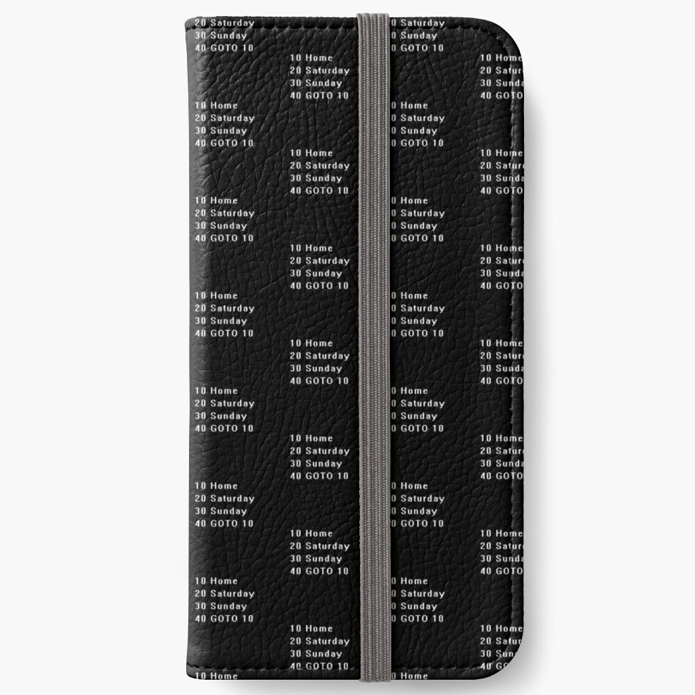 Computer, Basic, Weekend, GOTO iPhone Wallet
