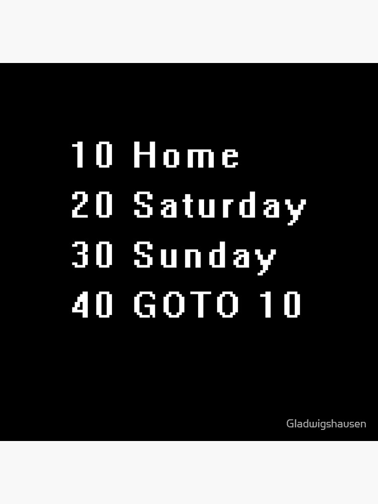 Computer, Basic, Weekend, GOTO by Gladwigshausen