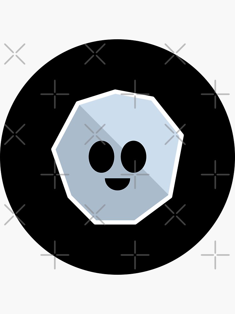 Thumbnail 3 of 3, Sticker, Happy Asteroid designed and sold by science-gifts.