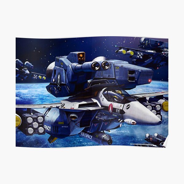 Macross AirCraft VF-1 Valkyrie Poster