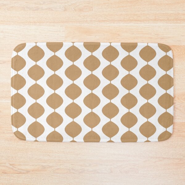 Item preview, Mid Century Modern Retro 60s Waves Pattern  (Pale Warm Brown) designed and sold by Makanahele.