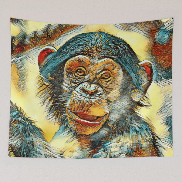 Aperçu de l'œuvre AnimalArt Chimpanzé 001 créée et vendue par JAMFoto.