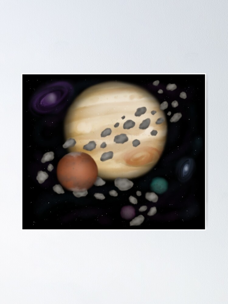 "The Belt between Mars and Jupiter" Poster by blackmoonflower Redbubble
