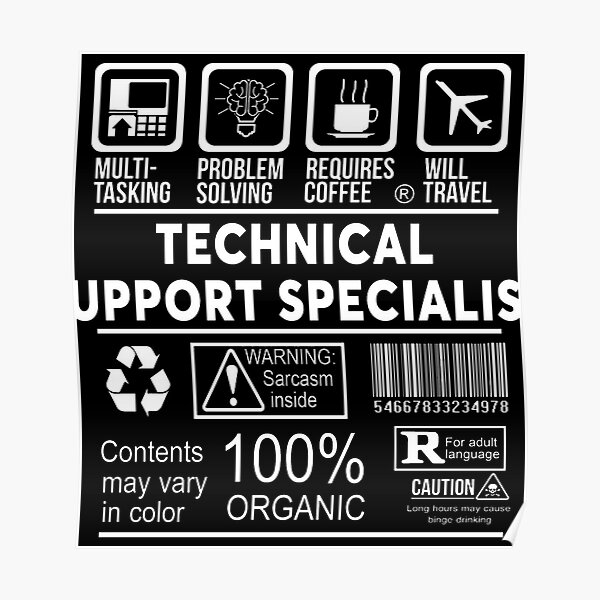 Technical Support Specialist Poster