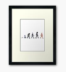 Evolution of The Cylon Framed Print