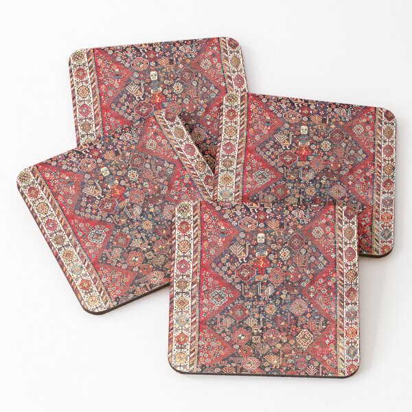 Item preview, Qashqa’i Fars Southwest Persian Nomad Rug Print  designed and sold by Vicky Brago-Mitchell®.