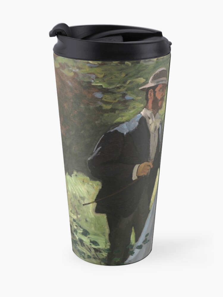 Alternate view of Bazille and Camille Painting by Claude Monet Travel Mug