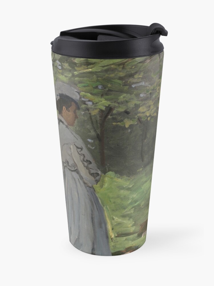 Alternate view of Bazille and Camille Painting by Claude Monet Travel Mug