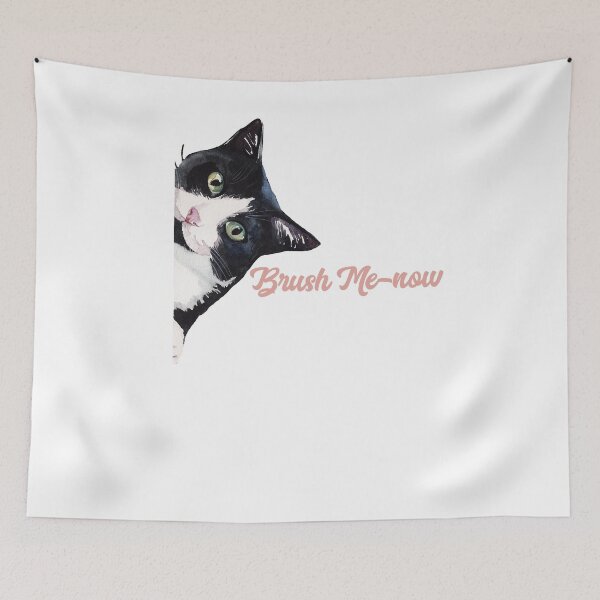 Item preview, Funny Cat "Brush Me-now" designed and sold by DSweethearts.