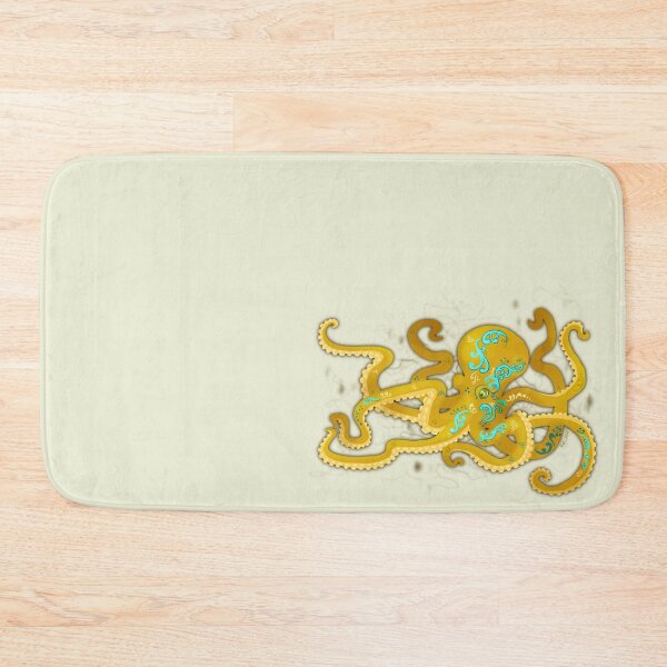 Item preview, Sunken Treasure - Golden Patterned Octopus designed and sold by Kat Cardy.