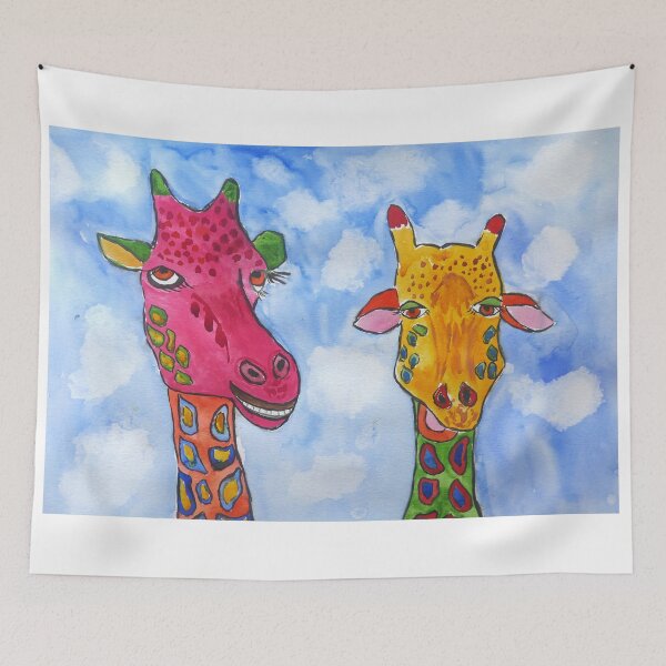 Item preview, Quirky, Colourful Giraffes designed and sold by Casimirasart.
