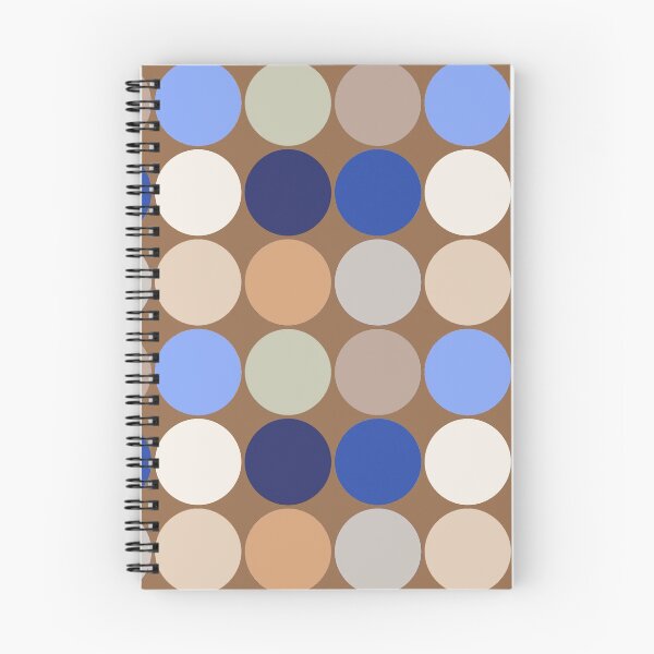 Item preview, Mid-Century Giant Dots, Taupe, Beige and Blue  designed and sold by Marymarice.