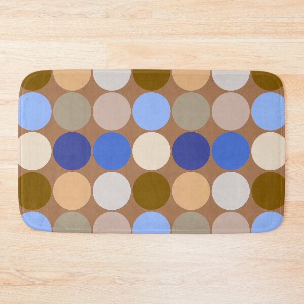 Item preview, Mid-Century Giant Dots, Taupe, Beige and Blue  designed and sold by Marymarice.