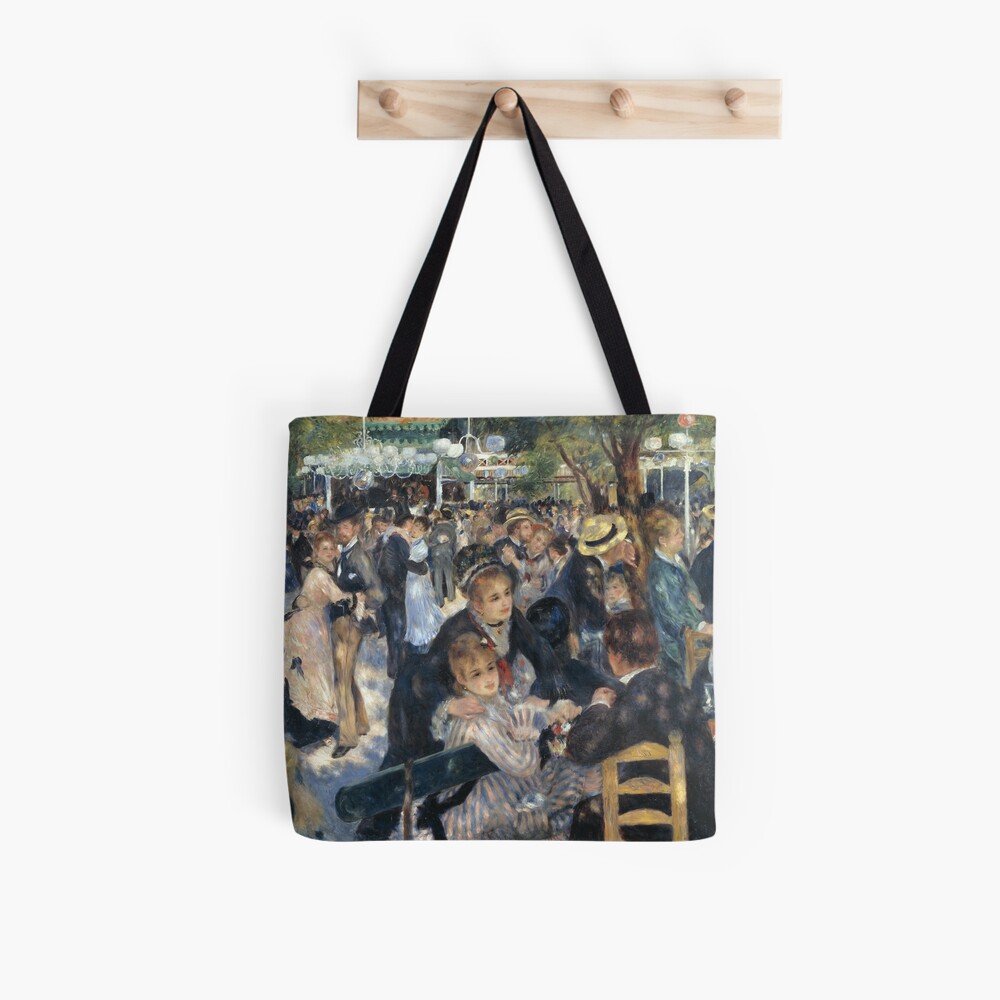 Bal du Moulin de la Galette Oil Painting by Auguste Renoir Tote Bag