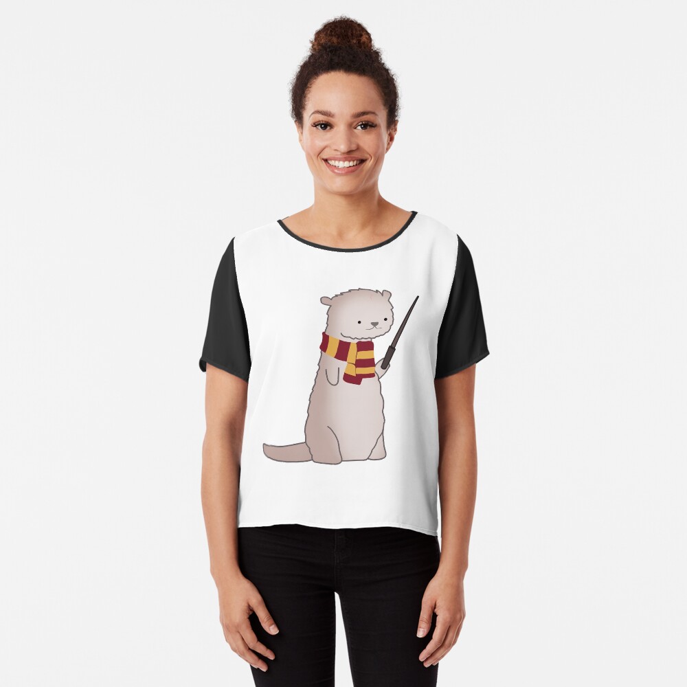 Harry Pawter Otter Chiffon Top