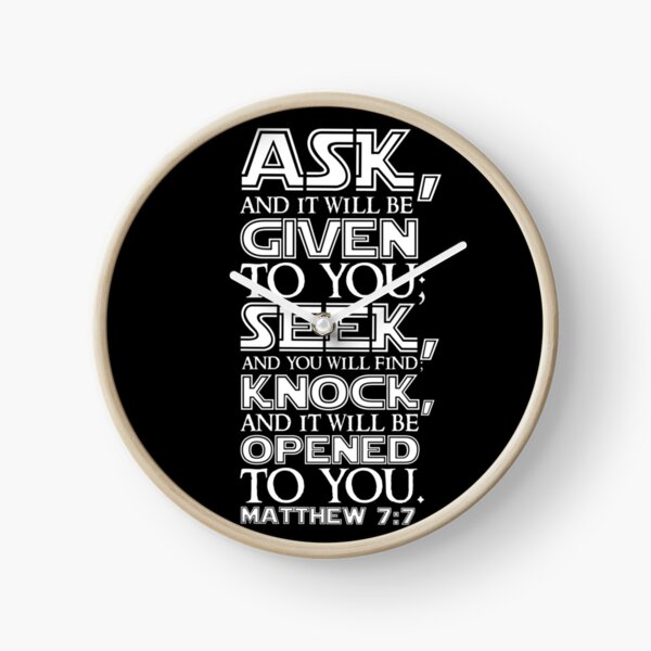 Item preview, Matthew 7:7 designed and sold by plushism.