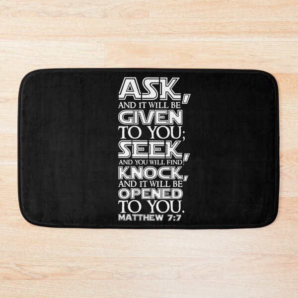 Item preview, Matthew 7:7 designed and sold by plushism.