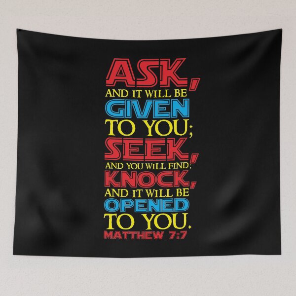 Item preview, Matthew 7:7 designed and sold by plushism.