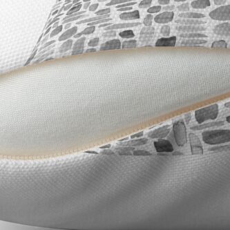 Alternate view of Watercolor Paint Brush Stroke Pattern - Gray Floor Pillow
