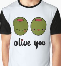 Olive Sie Grafik T-Shirt