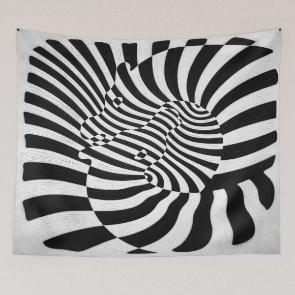 Item preview, Zebras by Victor Vasarely designed and sold by Mythos57.