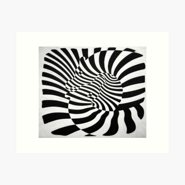 Zebras by Victor Vasarely Art Print