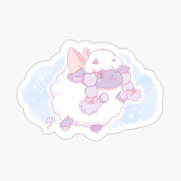 Cute Wooloo Pokemon Sheep Fanart Sticker