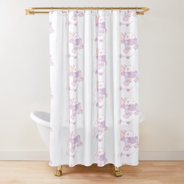 Cute Wooloo Pokemon Sheep Fanart Shower Curtain