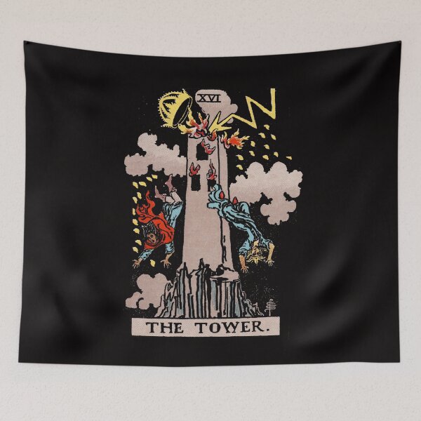 Item preview, Tarot Card : The Tower designed and sold by tarotcarddesign.
