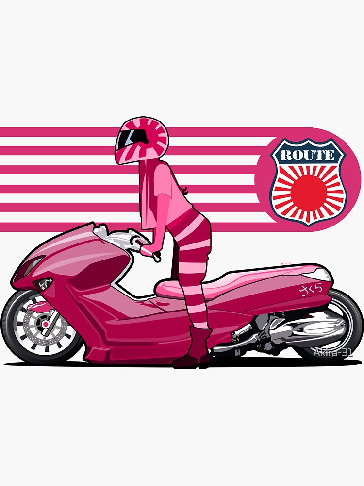 Scooter japan Sticker by Akira-31