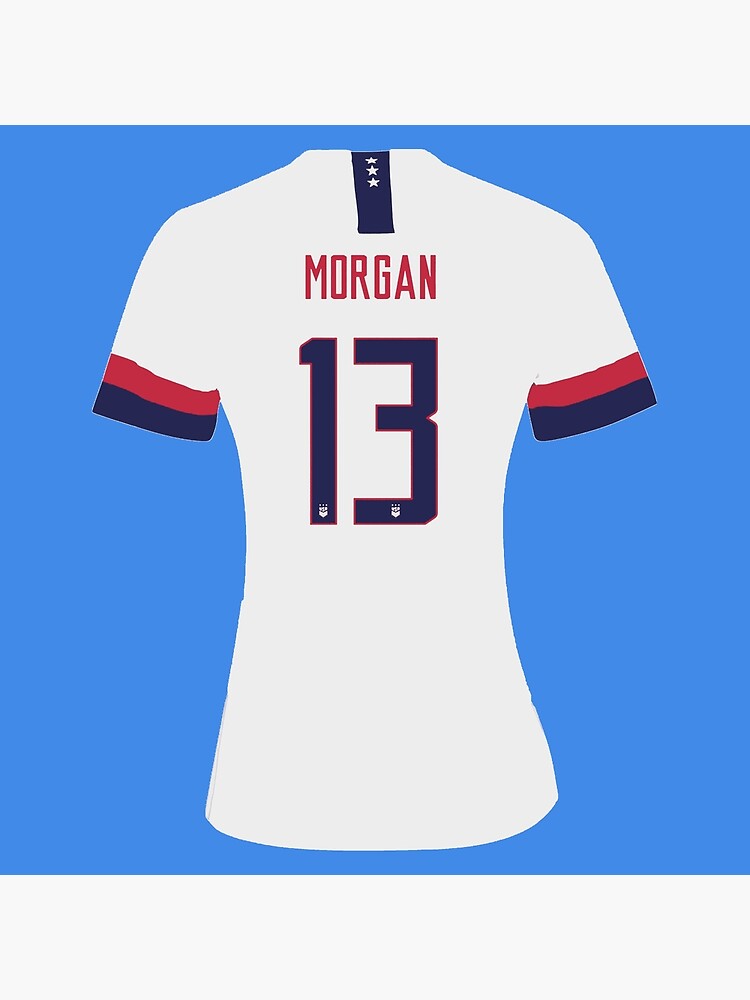 Alex Morgan USA - #13 Jersey Art Board Print for Sale by cocreations