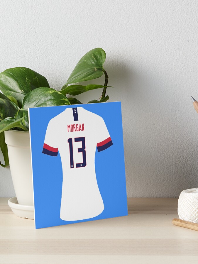 Alex Morgan USA - #13 Jersey Art Board Print for Sale by cocreations