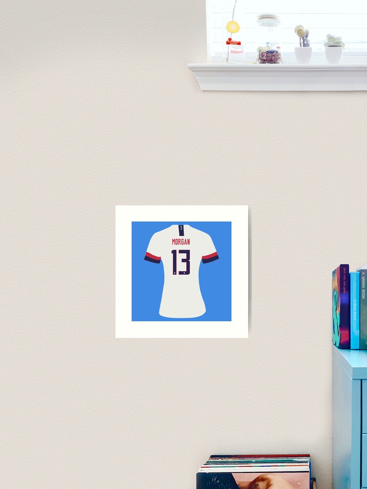 Alex Morgan USA - #13 Jersey Art Board Print for Sale by cocreations