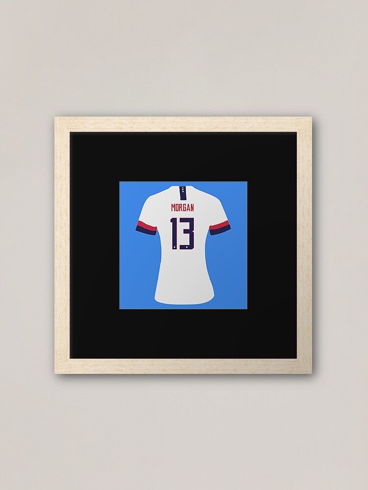 Alex Morgan USA - #13 Jersey Art Board Print for Sale by cocreations