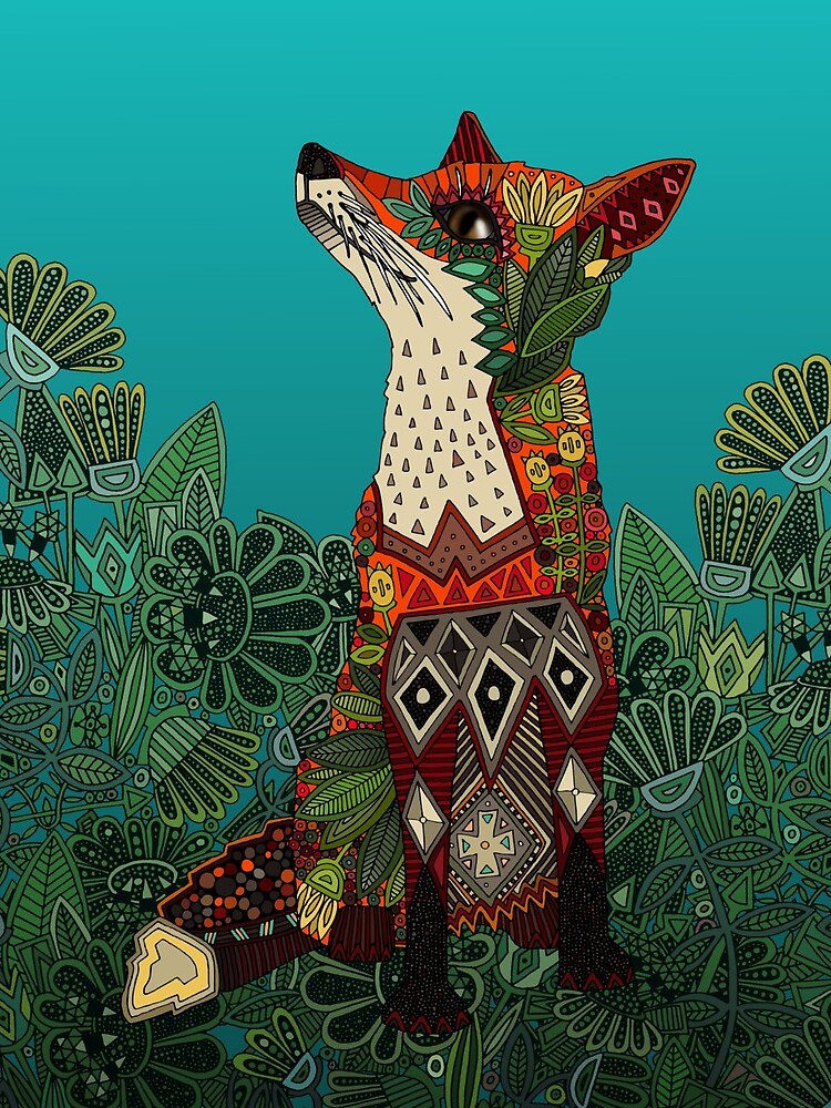 floral fox by scrummy