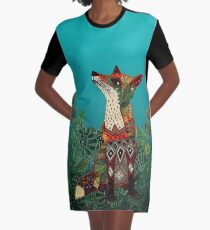 Blumenfuchs T-Shirt Kleid