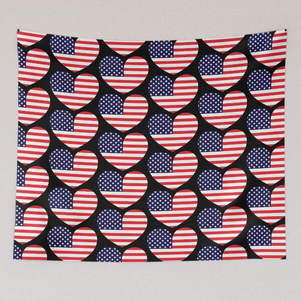 Item preview, American Flag Heart designed and sold by Zethinova.