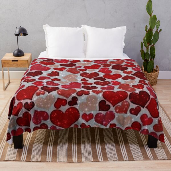 Item preview, Sparkling Hearts, red designed and sold by Jamcolors.