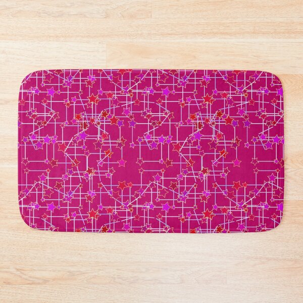 Item preview, Abstract Constellation of Stars, Deep Fuchsia Pink  designed and sold by Marymarice.