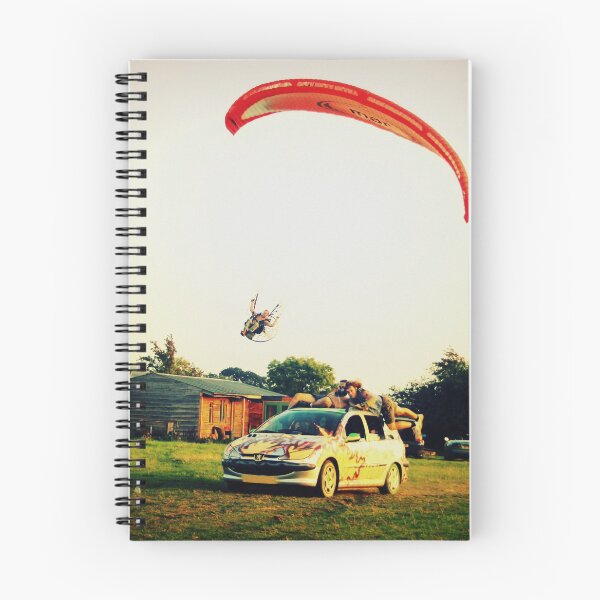 Item preview, Paramotoring above an old car designed and sold by Madeleine Cardozo.