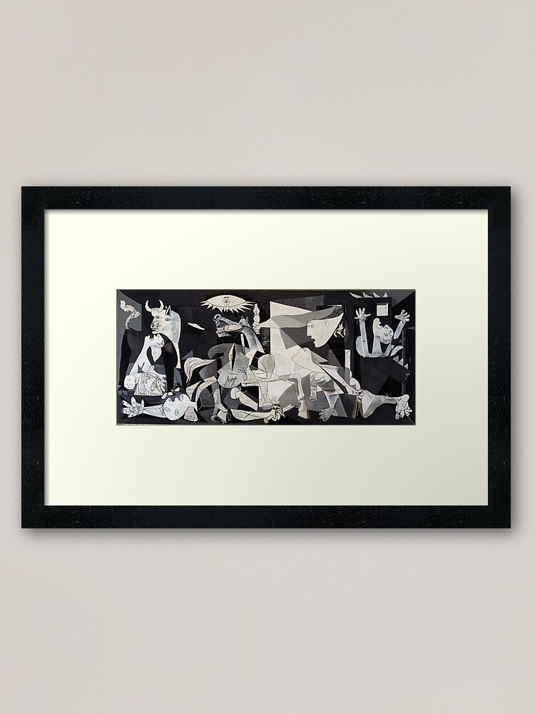 Alternate view of Pablo Picasso Guernica 1937 Original Artwork Reproduction Framed Art Print