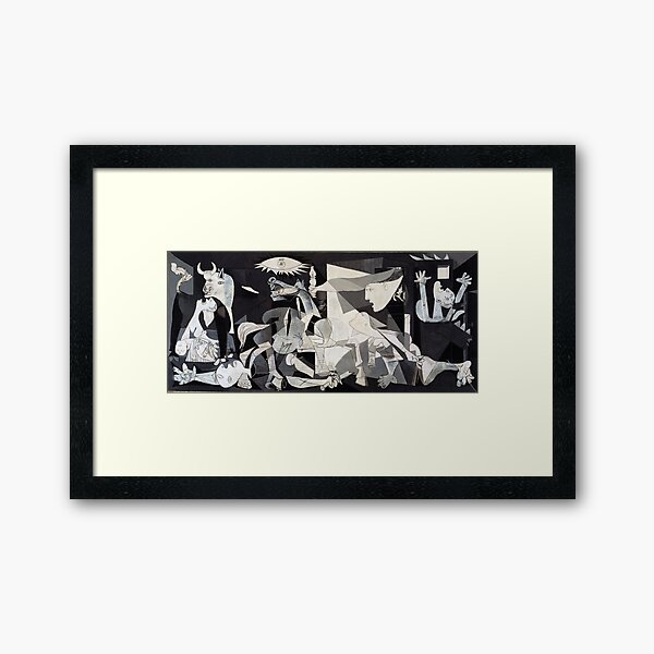 Pablo Picasso Guernica 1937 Original Artwork Reproduction Framed Art Print
