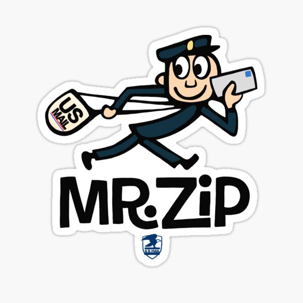 USPS MR. ZIP Sticker
