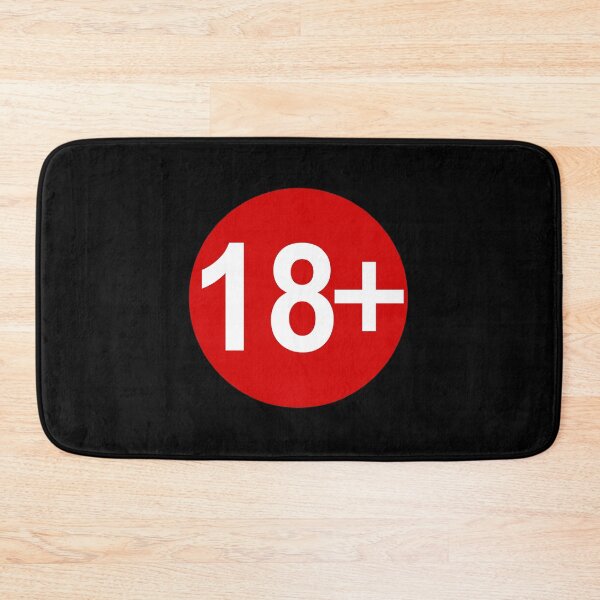 Item preview, Advisory Warning Label Age Restriction 18 designed and sold by podartist.