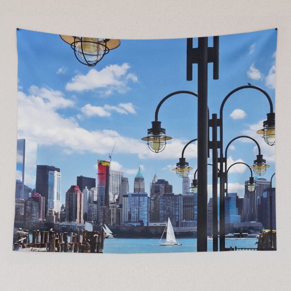 Item preview, Manhattan Skyline From Liberty State Park designed and sold by Susan Savad.