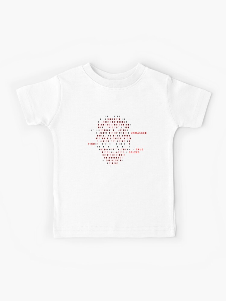 Fsociety Unmasked Kids T Shirt By Getro92 Redbubble - detective shirt 100 sold roblox