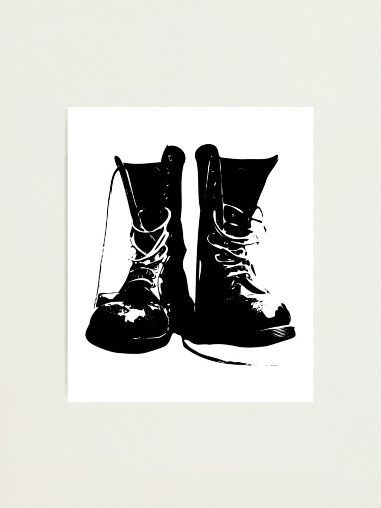 Boots Skinhead Oi Music Punk Rock Streetpunk Photographic Print By Artyomyakovenko Redbubble
