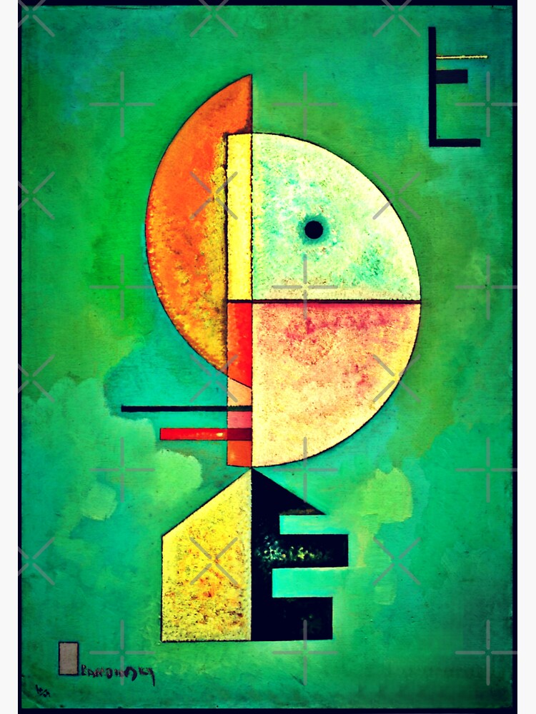 Thumbnail 3 of 3, Sticker, Upward by Vasily kandinsky | Kandinsky's Abstract Art designed and sold by Gascondi.